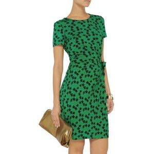 DVF floral Zoe faux wrap dress.